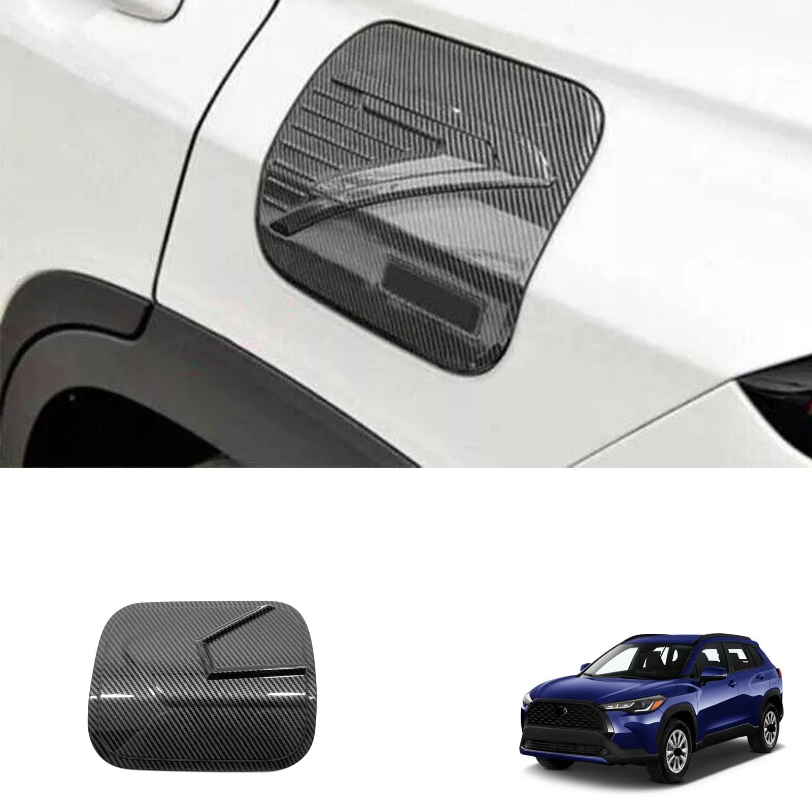 Fuel Tank Cap Oil Gas Cover Trim For Toyota Corolla Cross 2020